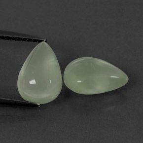 Prehnite naturale verde da  ct, trasparente, trasparente/traslucido