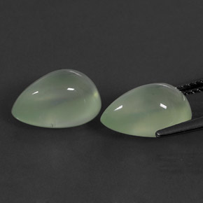 Prehnite naturale verde da  ct, trasparente, trasparente/traslucido