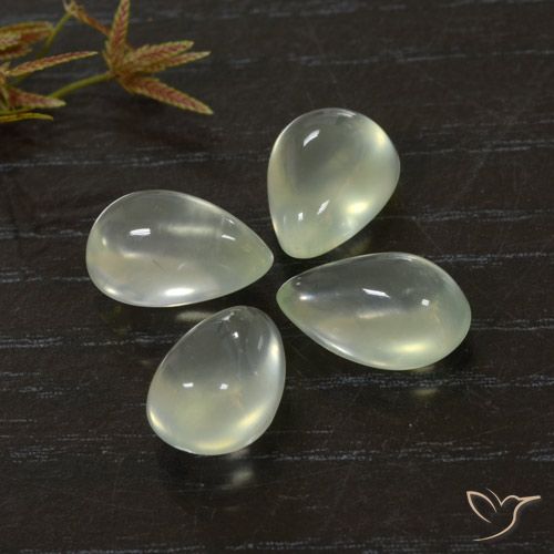9.91ctw Naturale Light Green  Prehnite, Forma a pera, Trasparente