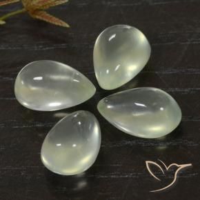 Gemme di Prehnite Light Green  naturale da 9.91 ct, Forma a pera, Trasparente
