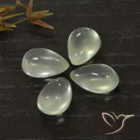 Gemme di Prehnite Light Green  naturale da 9.91 ct, Forma a pera, Trasparente