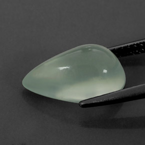 Prehnite naturale verde da 4,45 ct, trasparente, trasparente/traslucido