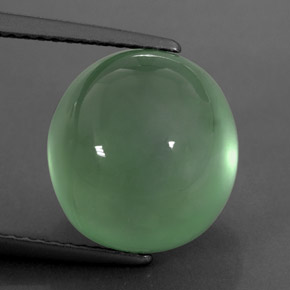 Prehnite naturale verde da 10,30 ct, trasparente, trasparente/traslucido