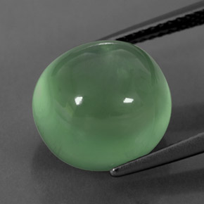 Prehnite naturale verde da 10,30 ct, trasparente, trasparente/traslucido