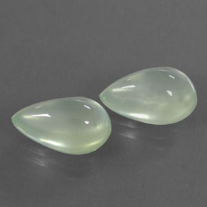Prehnite naturale bianco da 6,28 ct, trasparente, trasparente/traslucido