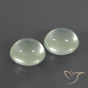 Prehnite naturale bianco da 4,40 ct, trasparente, trasparente/traslucido