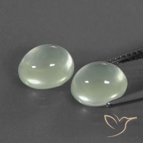 Prehnite naturale bianco da 4,40 ct, trasparente, trasparente/traslucido