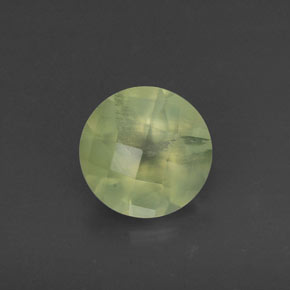 Prehnite naturale verde da 1,78 ct, trasparente, trasparente/traslucido