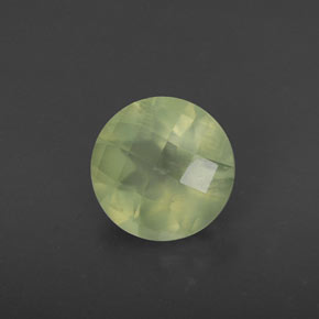 Prehnite naturale verde da 1,78 ct, trasparente, trasparente/traslucido