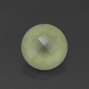 Prehnite naturale verde da 1,83 ct, trasparente, trasparente/traslucido