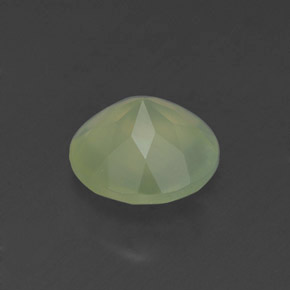 Prehnite naturale verde da 1,83 ct, trasparente, trasparente/traslucido