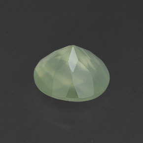 Prehnite naturale verde da 1,80 ct, trasparente, trasparente/traslucido