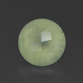 Prehnite naturale verde da 1,95 ct, trasparente, trasparente/traslucido