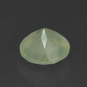Prehnite naturale verde da 1,95 ct, trasparente, trasparente/traslucido
