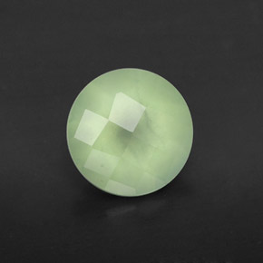Prehnite naturale verde da 1,83 ct, trasparente, trasparente/traslucido