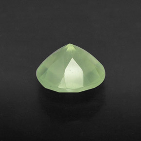 Prehnite naturale verde da 1,83 ct, trasparente, trasparente/traslucido