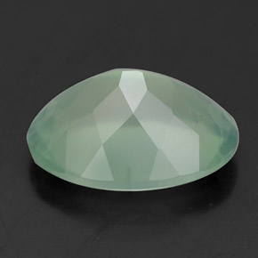 Prehnite naturale verde da 5,70 ct, trasparente, trasparente/traslucido