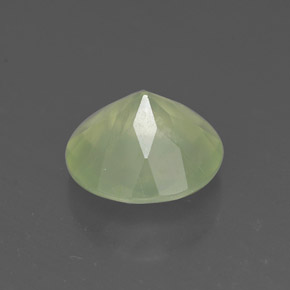 Prehnite naturale verde da 1,68 ct, trasparente, trasparente/traslucido