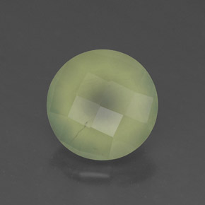 Prehnite naturale verde da 1,92 ct, trasparente, trasparente/traslucido