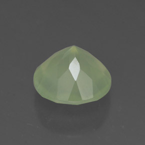 Prehnite naturale verde da 1,92 ct, trasparente, trasparente/traslucido