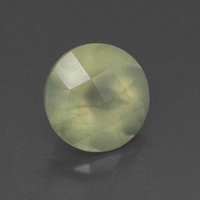 Prehnite naturale verde da 1,92 ct, trasparente, trasparente/traslucido