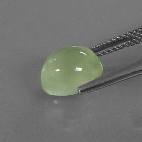 Prehnite naturale verde da 4,13 ct, trasparente, trasparente/traslucido