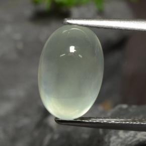 Prehnite Pale Green  naturale da 3.57 ct, Taglio ovale, Trasparente