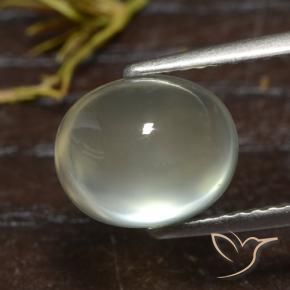 Prehnite Medium Green  naturale da 3.56 ct, Ovale, Trasparente