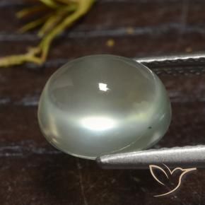 Prehnite Medium Green  naturale da 3.56 ct, Ovale, Trasparente