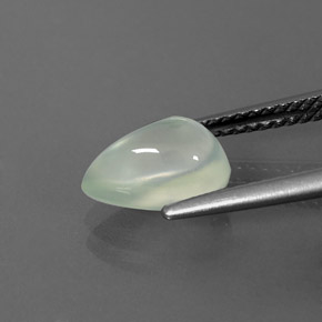 Prehnite naturale verde da 2,08 ct, trasparente, trasparente/traslucido