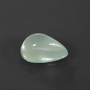 Prehnite naturale verde da 3,84 ct, trasparente, trasparente/traslucido