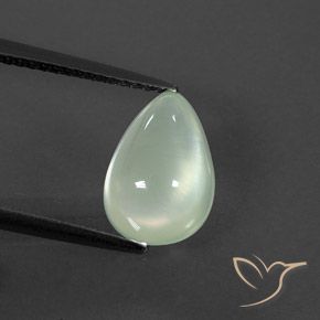 2.97ct Naturale Light Hazel Green    Prehnite, Forma a pera, Trasparente/Traslucido