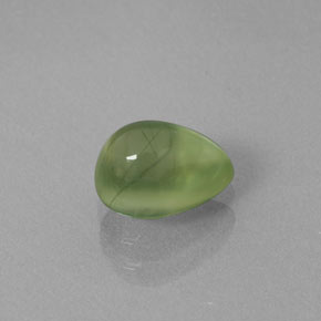 Prehnite naturale verde da 1,31 ct, trasparente, trasparente/traslucido