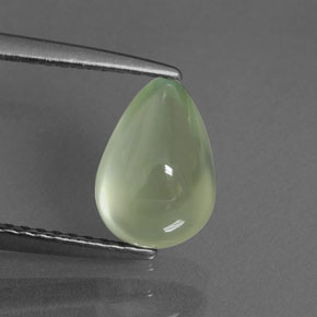 Prehnite naturale verde da 1,81 ct, trasparente, trasparente/traslucido