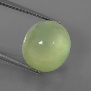 Prehnite naturale verde da 15,68 ct, trasparente, trasparente/traslucido