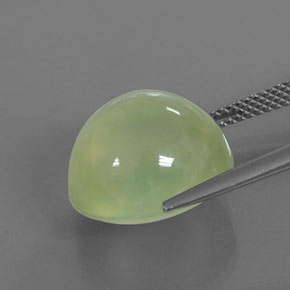Prehnite naturale verde da 15,68 ct, trasparente, trasparente/traslucido