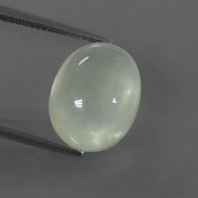 Prehnite naturale verde da 8,89 ct, trasparente, trasparente/traslucido