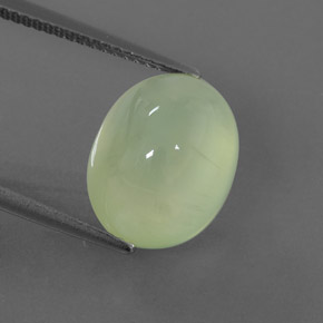 Prehnite naturale verde da 8,99 ct, trasparente, trasparente/traslucido
