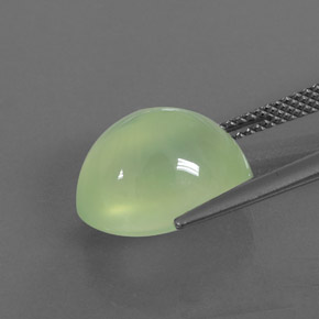 Prehnite naturale verde da 8,99 ct, trasparente, trasparente/traslucido
