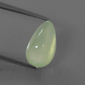 Prehnite naturale verde da 5,93 ct, trasparente, trasparente/traslucido
