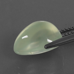 Prehnite naturale verde da 4,75 ct, trasparente, trasparente/traslucido