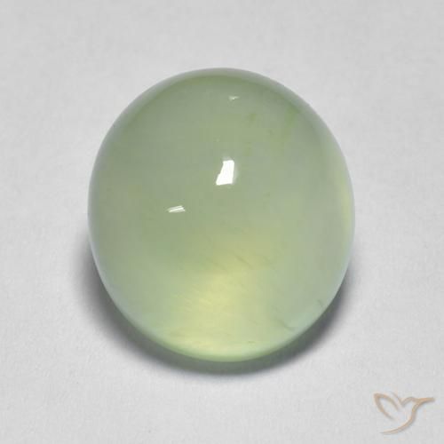 Prehnite Pale Pear Green  naturale da 3.58 ct, Ovale, Trasparente