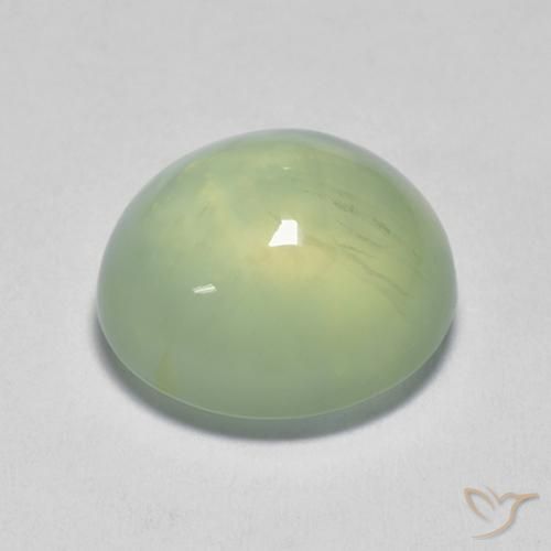 Prehnite Pale Pear Green  naturale da 3.58 ct, Ovale, Trasparente