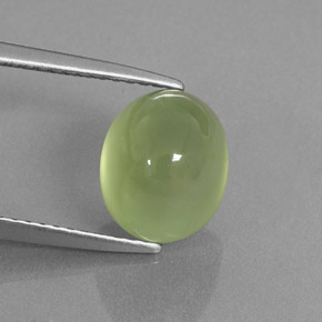 Prehnite Verde naturale da 4.17 ct, Trasparente, Trasparente/Traslucido
