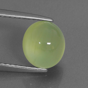 Prehnite naturale verde da 2,28 ct, trasparente, trasparente/traslucido