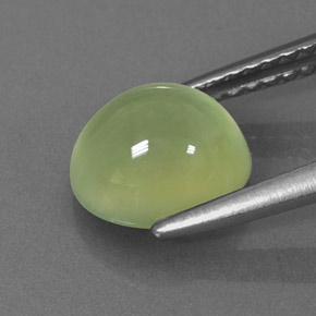 Prehnite naturale verde da 2,28 ct, trasparente, trasparente/traslucido