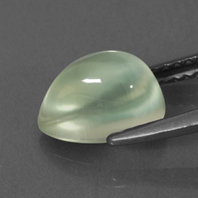 Prehnite naturale verde da 2,35 ct, trasparente, trasparente/traslucido