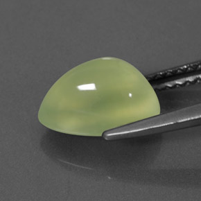 Prehnite naturale verde da 2,38 ct, trasparente, trasparente/traslucido