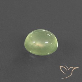 Prehnite Lime Green  naturale da 3.21 ct, Ovale, Trasparente/Traslucido