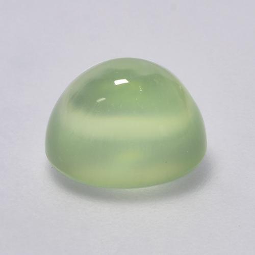 Prehnite naturale verde da 2,74 ct, taglio ovale, trasparente